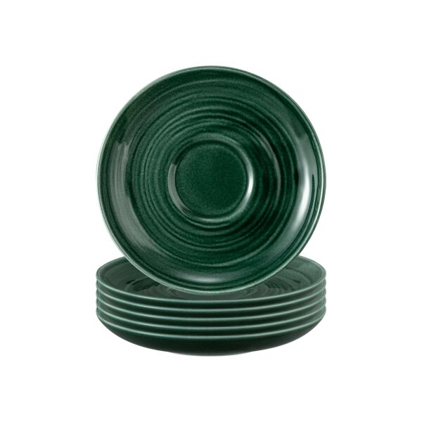 Seltmann Weiden Terra Teeuntertasse ø 13,5 cm 6er Set - Moosgrün
