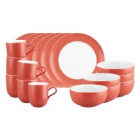 Seltmann Weiden Liberty Pure Colors Frühstücks-Set 18-teilig - Flamingo Red