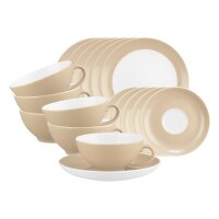 Seltmann Weiden Liberty Pure Colors Teeservice 18-teilig - Dusty Beige