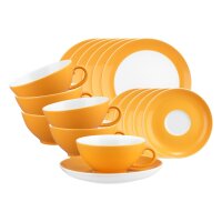 Seltmann Weiden Liberty Pure Colors Teeservice 18-teilig - Mango Orange