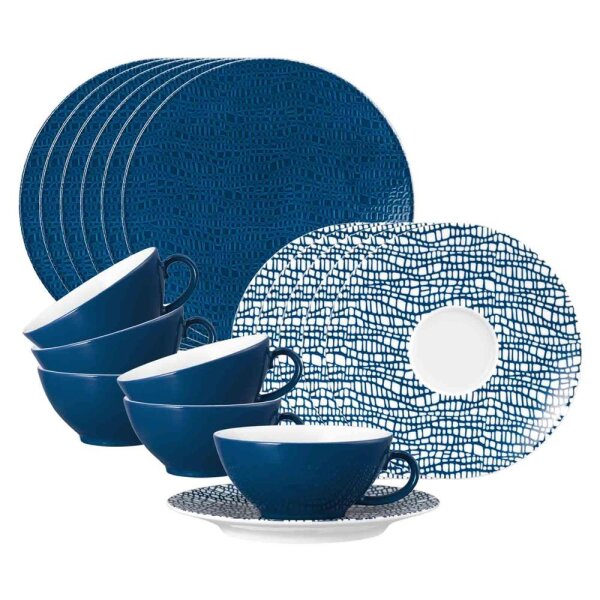 Seltmann Weiden Life Fashion Teeservice 18-teilig - Classic Blue