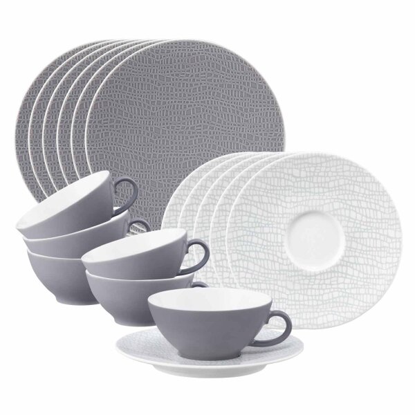 Seltmann Weiden Life Fashion Teeservice 18-teilig - Elegant Grey