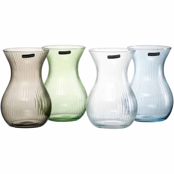 Ritzenhoff & Breker Rosalie Vase aus Glas 18 cm 6er Set - Variante
