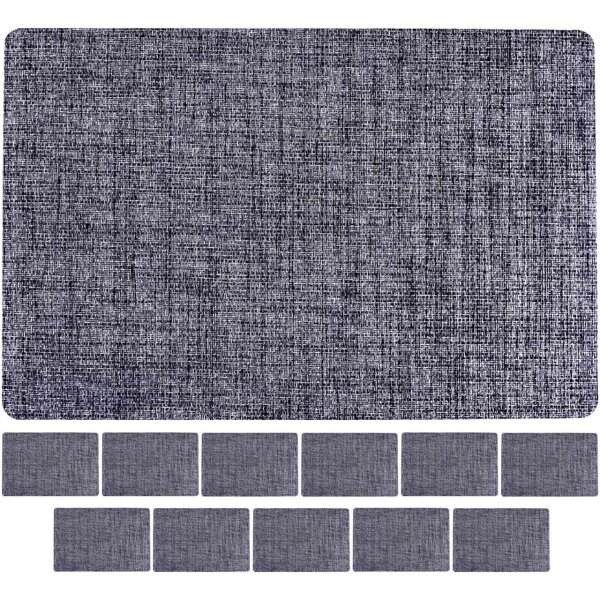 Ritzenhoff & Breker Linen Tischset 44 x 29 cm 12er Set - Graublau