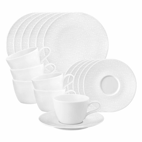 Seltmann Weiden Life Fashion Kaffeeservice 18-teilig - Luxury White