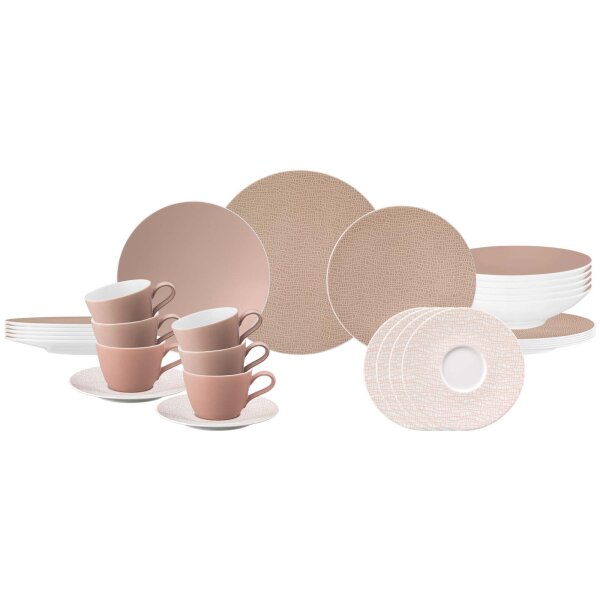 Seltmann Weiden Life Fashion Kombiservice 30-teilig - Posh Rose