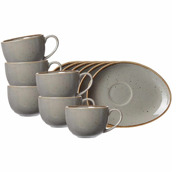 Ritzenhoff & Breker Taste Kaffeetasse mit Untertasse 200 ml 6er Set