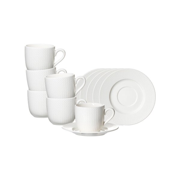Ritzenhoff & Breker Saphir Espressotasse mit Untertasse 80 ml 6er Set