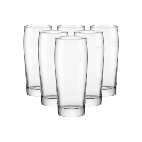 Van Well Willi Becher 0,25 l geeicht 6er Set