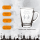 Gravur Glasbecher Kaffeeglas 300 ml - Kristalle - 1 Stück