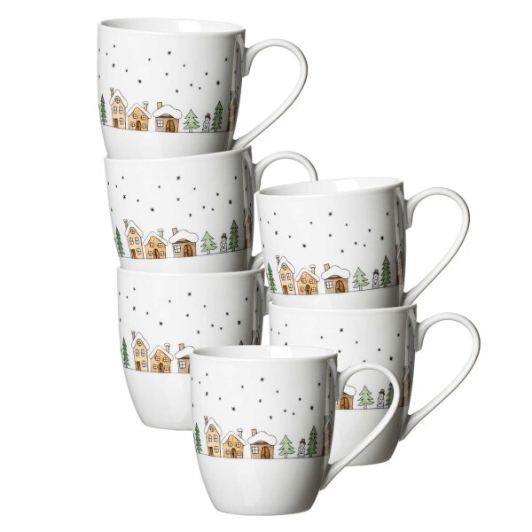 Ritzenhoff & Breker Winterdorf Jumbobecher 500 ml 6er Set