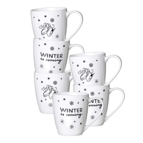 Ritzenhoff & Breker Winter Is Coming Henkelbecher 360 ml 6er Set