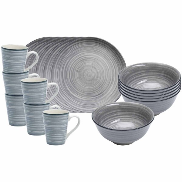 Ritzenhoff & Breker Sendai Frühstücks-Set 18-teilig Wirbel