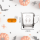 Glühweinglas Kaffeeglas 0,2l geeicht - Halloween - 6er Set