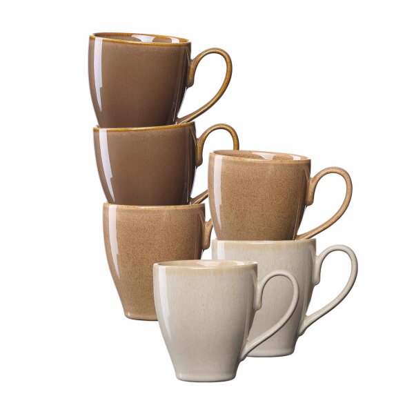 Ritzenhoff & Breker Sahara Kaffeebecher 400 ml 6er Set gemischt
