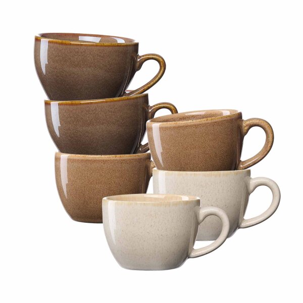 Ritzenhoff & Breker Sahara Kaffeetasse 230 ml 6er Set gemischt