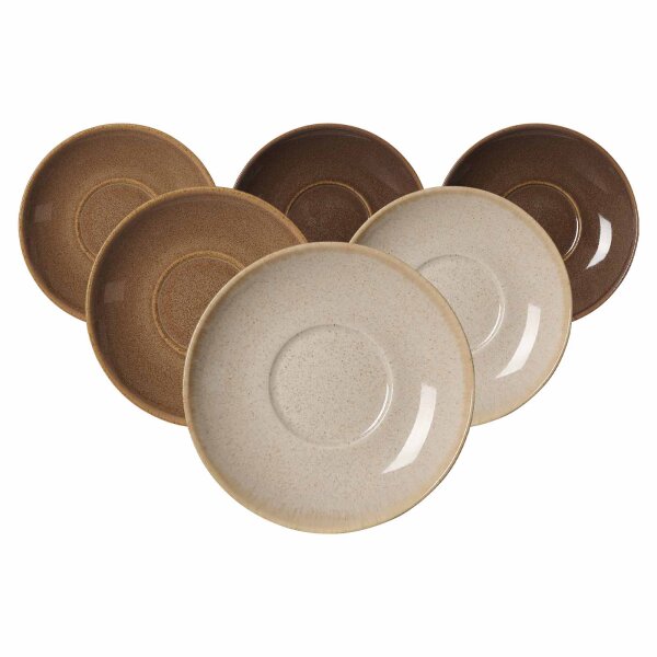 Ritzenhoff & Breker Sahara Kaffeeuntertasse ø 14,5 cm 6er Set gemischt