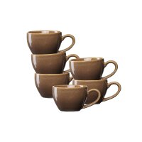 Ritzenhoff & Breker Sahara Espressotasse 100 ml 6er Set - Dunkelbraun