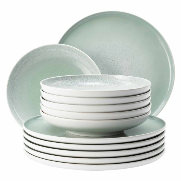 Seltmann Weiden Sento Home Tafelservice 12-teilig - Aura mint