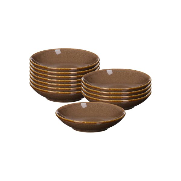 Ritzenhoff & Breker Sahara Dipschale ø 10 cm 12er Set - Dunkelbraun