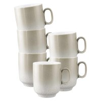 Seltmann Weiden Sento Home Henkelbecher 400 ml 6er Set - Aura cream