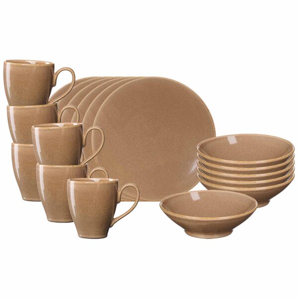Ritzenhoff & Breker Sahara Frühstücks-Set 18-teilig - Hellbraun