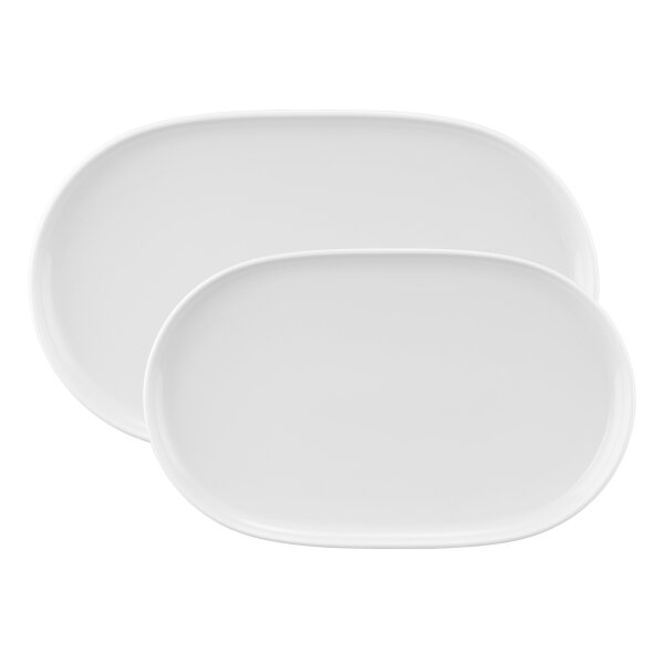 Seltmann Weiden Sento Home Servierplatten-Set 2-teilig Weiß