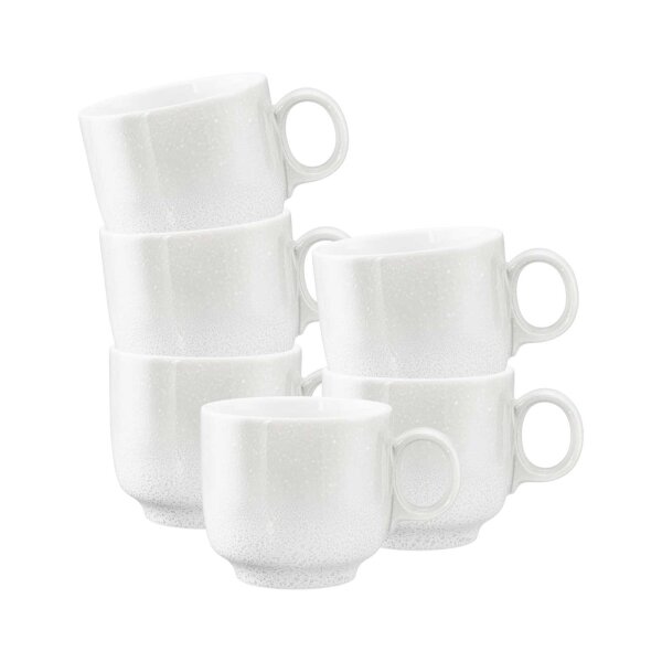 Seltmann Weiden Sento Home Cappuccinotasse 300 ml 6er Set - Aura white