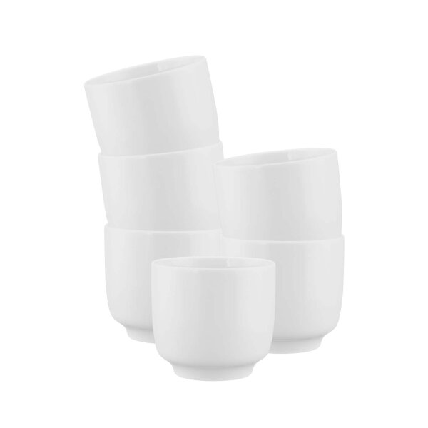 Seltmann Weiden Sento Home Cappuccinotasse ohne Henkel 300 ml 6er Set Weiß