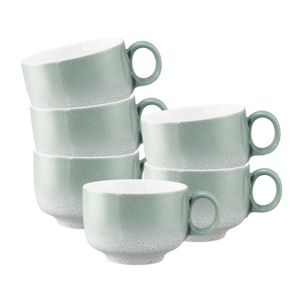 Seltmann Weiden Sento Home Milchkaffeetasse 350 ml 6er Set - Aura mint