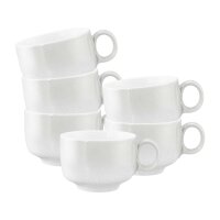 Seltmann Weiden Sento Home Milchkaffeetasse 350 ml 6er Set - Aura white