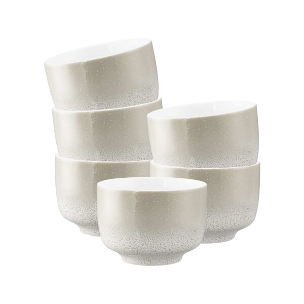 Seltmann Weiden Sento Home Milchkaffeetasse ohne Henkel 350 ml 6er Set - Aura cream