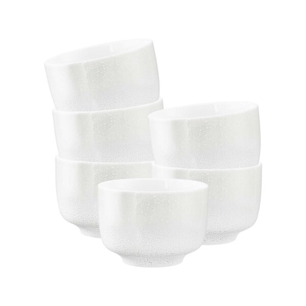 Seltmann Weiden Sento Home Milchkaffeetasse ohne Henkel 350 ml 6er Set - Aura white