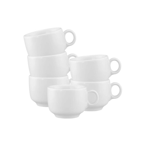 Seltmann Weiden Sento Home Espressotasse 80 ml 6er Set Weiß