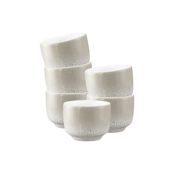 Seltmann Weiden Sento Home Espressotasse ohne Henkel 80 ml 6er Set - Aura cream