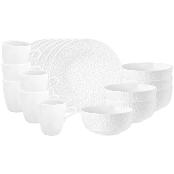 Seltmann Weiden Nori Home Frühstücks-Set 18-teilig Weiß