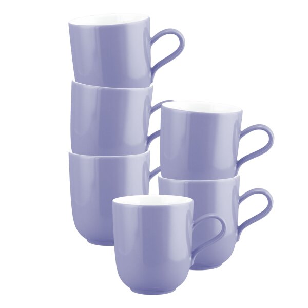 Seltmann Weiden Liberty Pure Colors Henkelbecher 400 ml 6er Set - Grape Purple