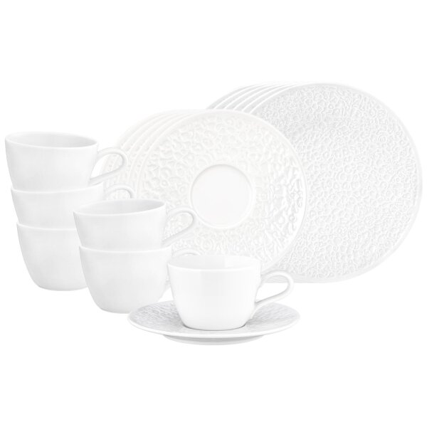 Seltmann Weiden Nori Home Kaffeeservice 18-teilig Weiß