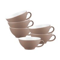 Seltmann Weiden Liberty Pure Colors Teetasse 140 ml 6er Set - Cocoa Brown