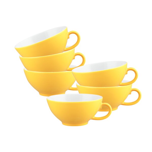 Seltmann Weiden Liberty Pure Colors Teetasse 140 ml 6er Set - Yellow Glow