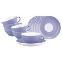 Seltmann Weiden Liberty Pure Colors Teetasse mit Untertasse 6er Set - Grape Purple