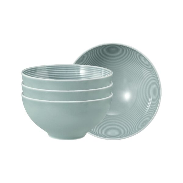 Seltmann Weiden Beat Color Glaze Müslischale ø 15,5 cm 4er Set - Arktisblau