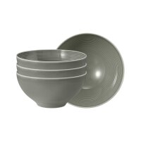 Seltmann Weiden Beat Color Glaze Müslischale ø 15,5 cm 4er Set - Perlgrau