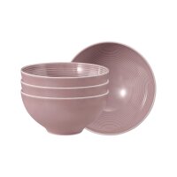 Seltmann Weiden Beat Color Glaze Müslischale ø 15,5 cm 4er Set - Altrosa