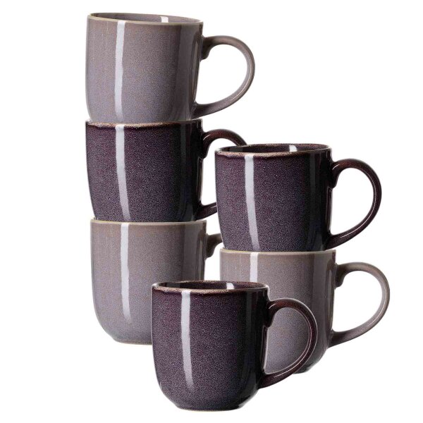 Ritzenhoff & Breker Matilda Henkelbecher 400 ml 6er Set berry