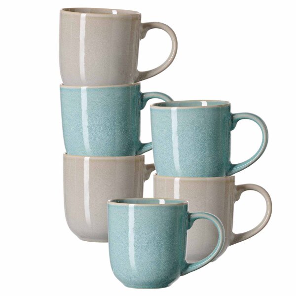 Ritzenhoff & Breker Matilda Henkelbecher 400 ml 6er Set ocean