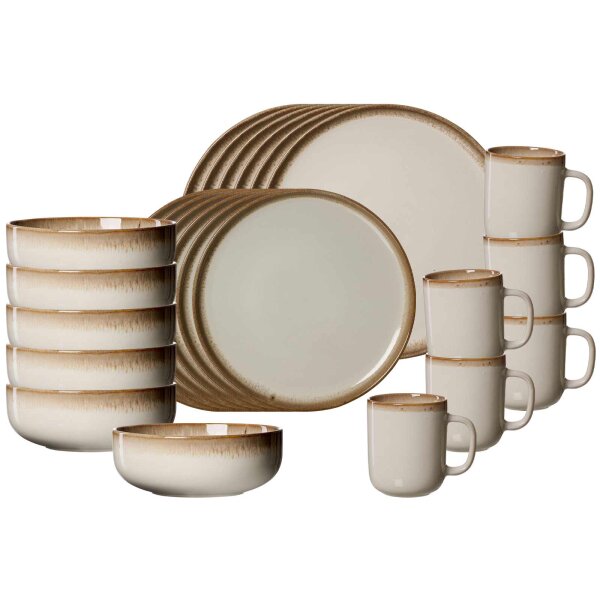 Ritzenhoff & Breker Malaga Kombiservice 24-teilig - Creme