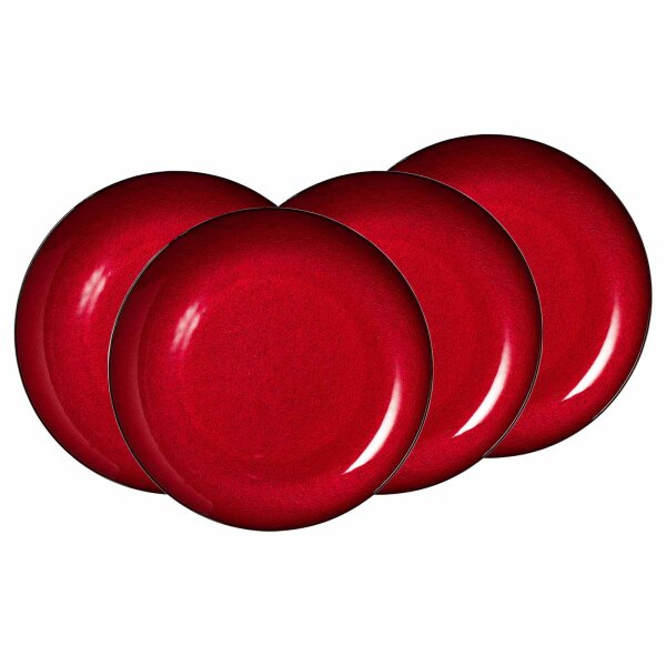 Ritzenhoff & Breker Grazia Platzteller ø 33 cm 4er Set - Rot