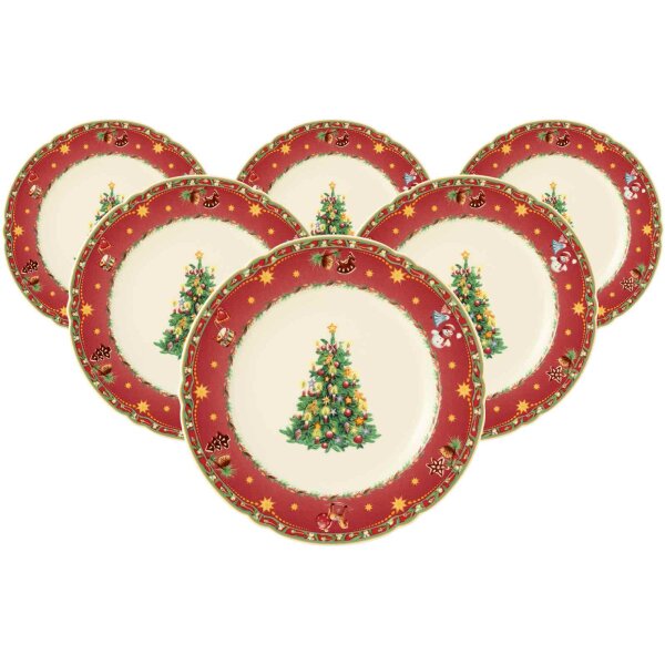 Seltmann Weiden Marieluise Weihnachtsnostalgie Speiseteller ø 25 cm 6er Set