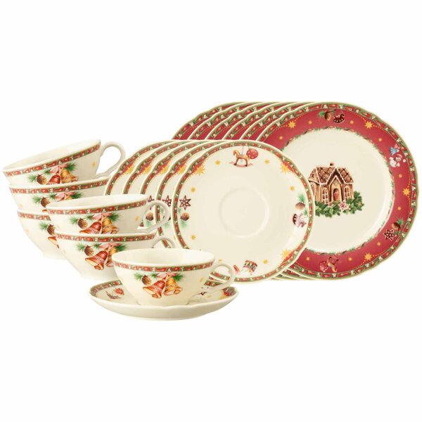 Seltmann Weiden Marieluise Weihnachtsnostalgie Teeservice 18-teilig
